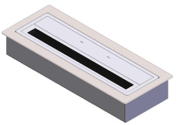 Tопливный блок DP design Elegante 100 см + термоплощадка